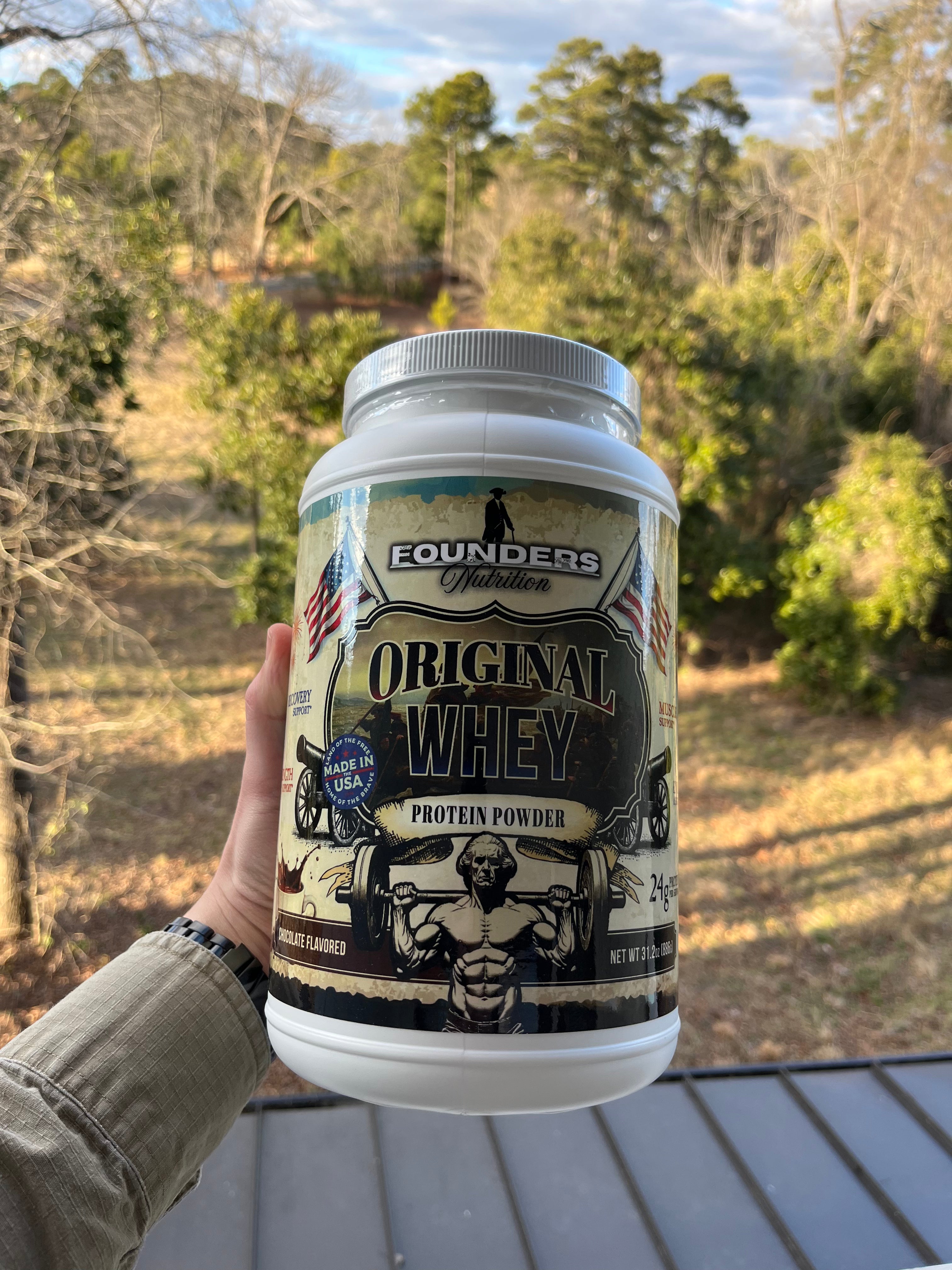 Founders Original Whey Protein Powder - Chocolate - 24 servings